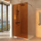Душевая перегородка Vincea Walk-In VSW-1H900GSGM, 900*2000, вороненая сталь, стекло янтарь