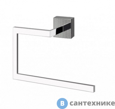 картинка Полотенцедержатель Cezares PRIZMA-RN-NOP чёрный матовый