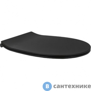 картинка Крышка-сиденье ISVEA D40 40D40521I-S Sentimenti Neo/Soluzione XV Slim с микролифтом, чёрный матовый