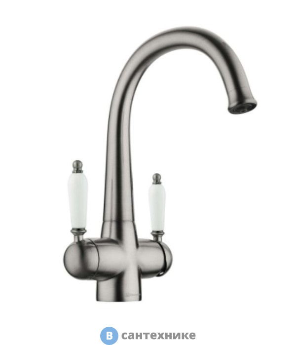 Смеситель OMOIKIRI Okinawa-2-SI античное серебро (4994255)