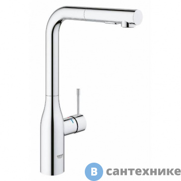 картинка Смеситель Grohe 30270000 Essence New однорычажный для мойки с выдвижным изливом