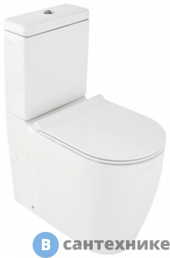 картинка Чаша унитаза Jacob Delafon Soprano UJAK102-0 rimless, с креплениями, белый, без бачка и сиденья