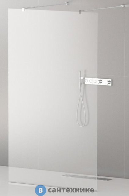 Душевая перегородка Cezares LIBERTA-L-2-120-120-C-Cr с возможностью двустороннего входа 1200x1200x1950 мм