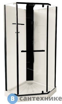 картинка Душевая кабина CeruttiSpa CHIKA901B (90*90*215-225) без крыши