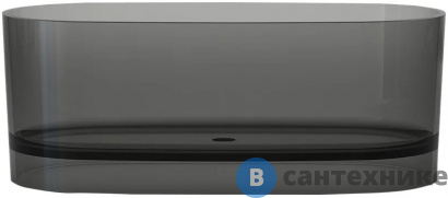 картинка Акриловая ванна Black&White SB3020 Smoky Grey (1700x780x560)