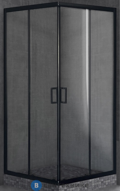 Душевой уголок Royal Bath RB HPD-T-BL 80x95x185 (прозрачное) (RB8095HPD-T-BL), без поддона