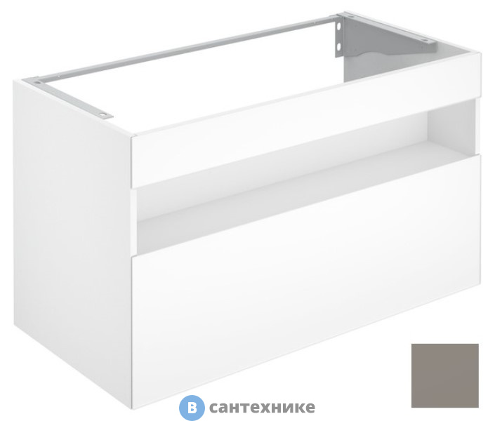 Тумба под раковину Keuco STAGELINE 1 ящик, без подсветки, 1000x625x490 мм, к/ф: инокс (32872290000)