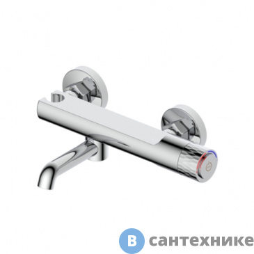 картинка Смеситель Orange PURE M02-100cr для ванны/душа с кнопочным управлением