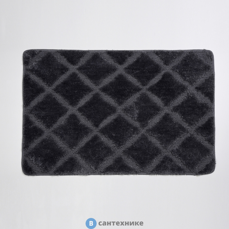Коврик WasserKRAFT Lippe BM-6512 Charcoal Gray для ванной комнаты