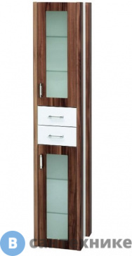 картинка Шкаф высокий Dreja Ла Футура с 2-мя ящ., слива (94402)