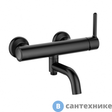 картинка Смеситель Cezares ECO-VD-NOP для ванны и душа, чёрный матовый