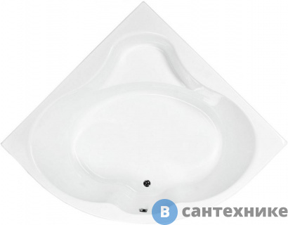 картинка Акриловая ванна Aquanet Santiago 160x160 (с каркасом) /205545/, без сифона