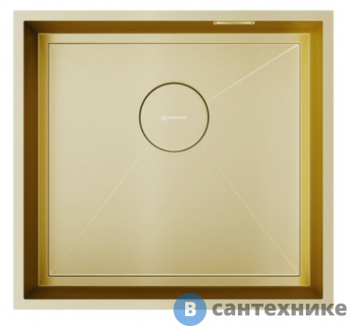 картинка Кухонная мойка OMOIKIRI Kasen 48-26-LG нерж.сталь/светлое золото (4997057)