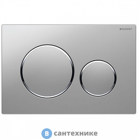 Смывная клавиша Geberit SIGMA 30 115.882.JQ.1 (хром матовый/ хром гланцевый/ хром матовый)