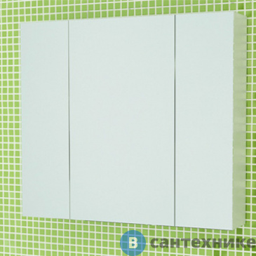 картинка Зеркало-шкаф Comforty Римини-80 белый