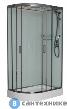 картинка Душевая кабина Frank F418R Brilliant правосторонняя низкий поддон