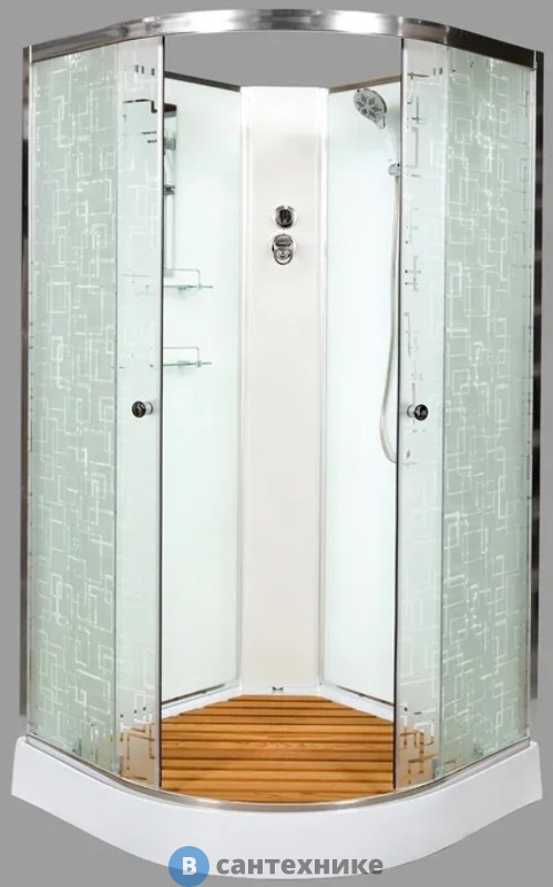 Душевая кабина Deto ЕМ1590 N (без крыши) (900*900*2080)