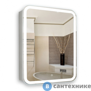 картинка Зеркало-шкаф AZARIO Фиджи 60 (602*800*140) (LED-00002364)