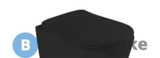 Сиденье AXA Eva AF8807 с крышкой для унитаза, soft-close, Black Matt