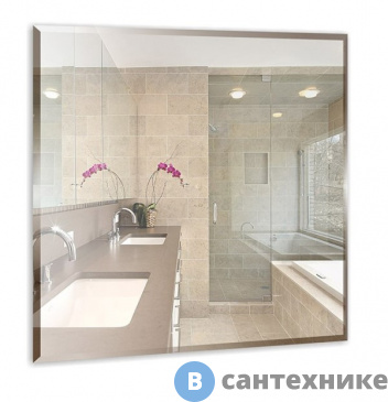 картинка Зеркало Loranto Квадрат 530х530 фацет (00000000719)