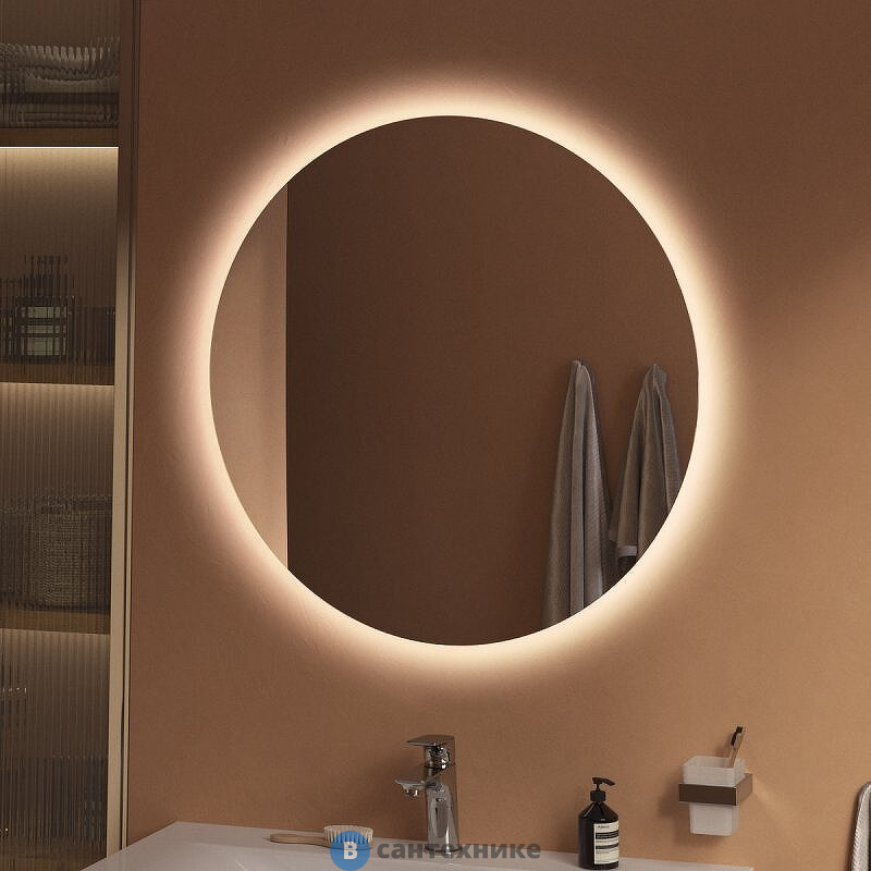 Зеркало BelBagno с интерьерной подсветкой SPC-INT-800-LED, без выключателя, 12V, 220-240V, 800x30