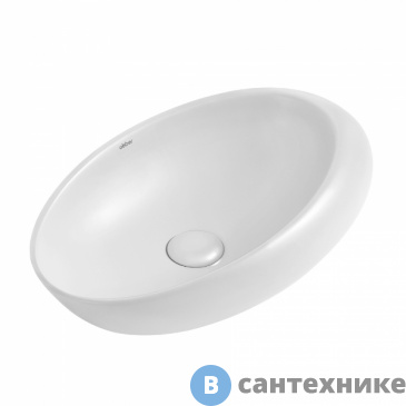 картинка Раковина ABBER Bequem AC2107 белая накладная