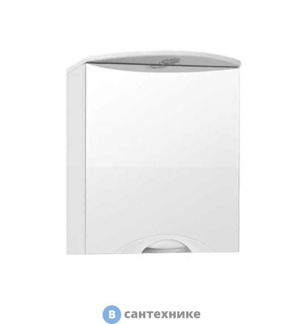 Зеркальный шкаф Style line Жасмин-2 600/С люкс белый (4650134470659)