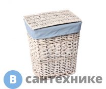 Плетеная корзина WasserKRAFT Lippe WB-450-M для белья с крышкой прутья ивы