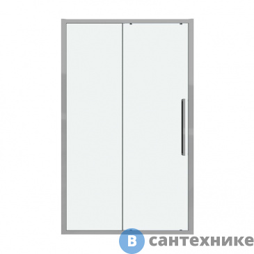 картинка Дверь в нишу Grossman Cosmo 100.K33.02.120.10.00 (120*195) хром, стекло прозрачное