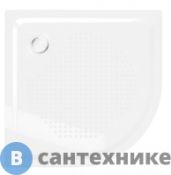 Поддон стальной BLB С96С 90х90х6,5 полукруглый, без ножек и сифона