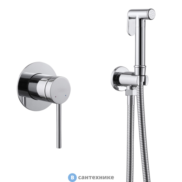 Смеситель ABBER Emotion AF8825 с гигиеническим душем, хром