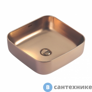картинка Раковина ABBER Rechteck AC2211MRG розовое золото матовое накладная