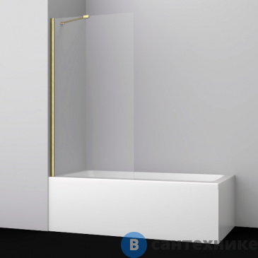 картинка Шторка на ванну WasserKRAFT Aisch 55P01-80 Fixed