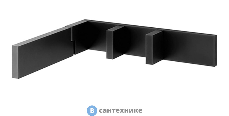 Смеситель Fantini AK/25 для раковины (наружная часть), Matt Gun Metal PVD (48P5T113B), без внутренней части