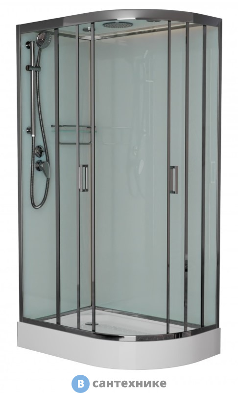 Душевая кабина Frank F412L Brilliant левосторонняя низкий поддон