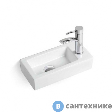 картинка Раковина Vincea VBS-133R, 370*180*90, подвесная, белый, правая