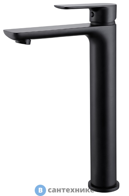 Смеситель ABBER Weiss Insel AF8011B для раковины, чёрный матовый