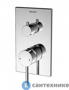 картинка Смеситель Bravat Arc P69193C-ENG встраиваемый, хром