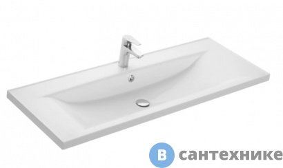 картинка Раковина Акватон Айрис 1200 белая (1A729631AG010)