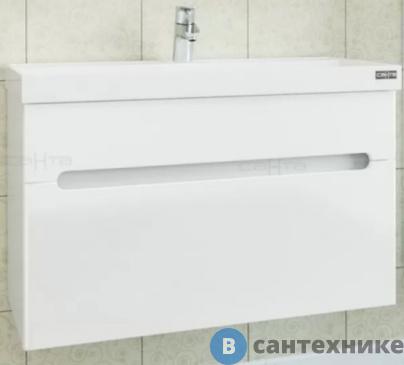 картинка Тумба под раковину СанТа Лондон-80 2 ящ, подвес. для ум. Classic 80 (224004л)