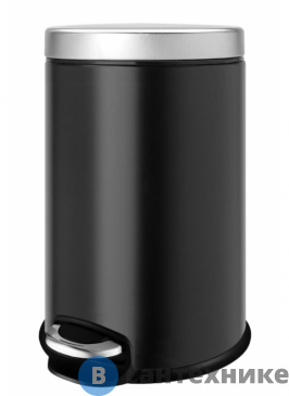 картинка Ведро мусорное WELTWASSER WW ERFIE BL 30L Педальное Черный