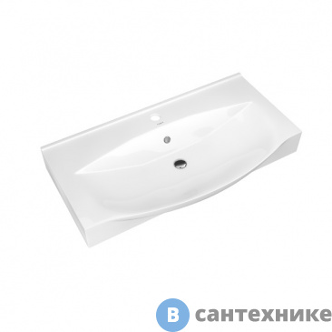 картинка Умывальник Kirovit Элвис 850 белый мебельный с/о (+обрамление)