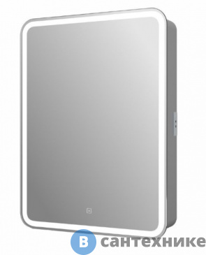 картинка Зеркало-шкаф Art & MAX PLATINO AM-Pla-550-800-1D-L-DS-F с подсветкой