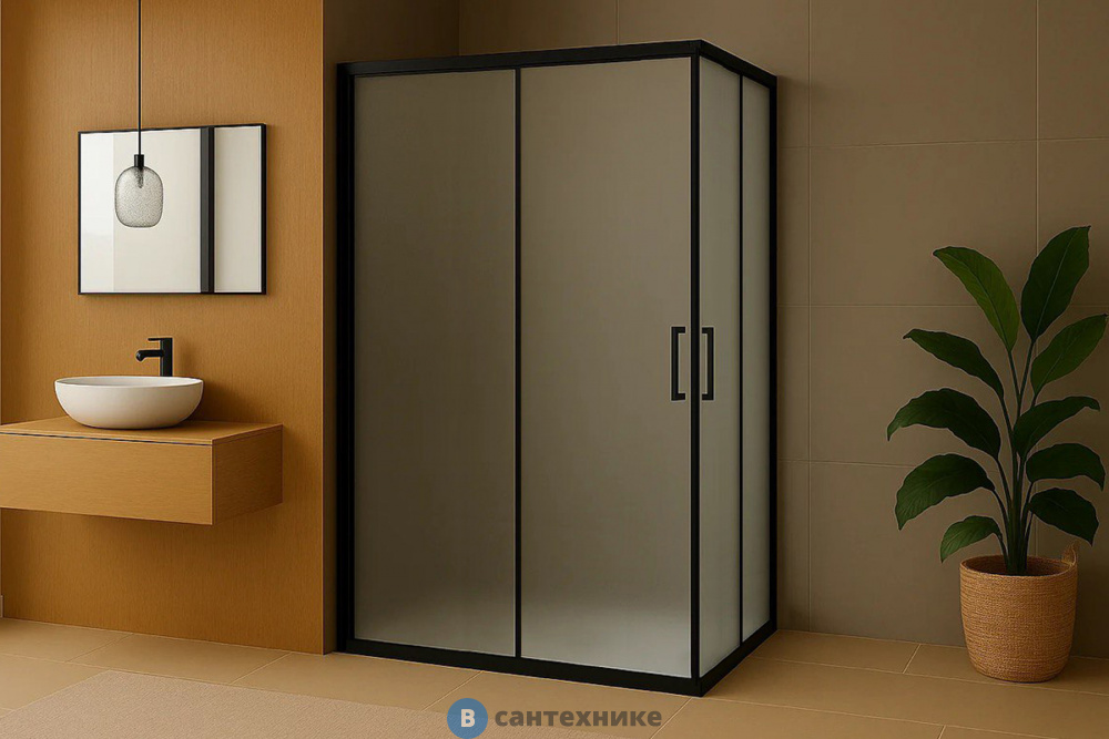 Душевой уголок Royal Bath RB HPD-C-BL 115x80x200 (матовое) (RB8115HPD-C-BL) без поддона