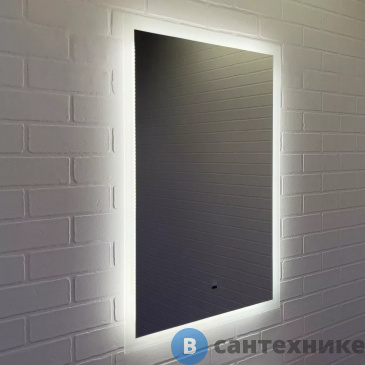 картинка Зеркало Comforty Эдельвейс-65 LED-подсветка, бесконтактный сенсор