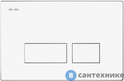 картинка Кнопка смыва AM.PM Pro S I047001 пневматическая, пластик, белый
