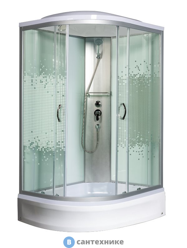 Душевая кабина МОНОМАХ 100/80/24 МЗ R 1000*800*2100, асимметричная (10000005822)