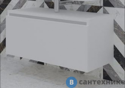 картинка Ящик под столешницу Armadi Art 897-080-W 80 см WHITE глянец VALLESSI UNO-S