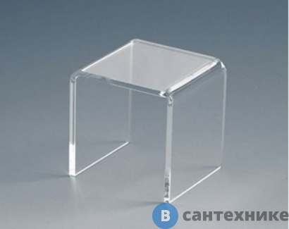 картинка Стул для душевой кабины Deto (плексиглас) (40х30х27 см)