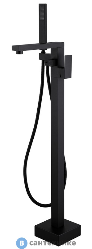 Смеситель ABBER Daheim AF8215B напольный, чёрный матовый